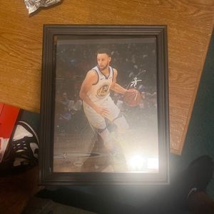 Autographed Steph curry picture. Authentic!